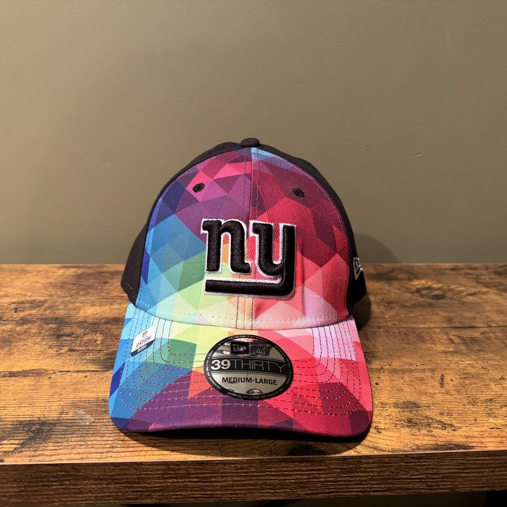 2023 Crucial Catch New York Giants New Era 39THIRTY NFL Sideline Hat M/L *New*